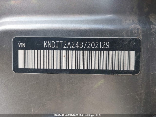 12607452 :رقم المزاد ، KNDJT2A24B7202129 vin ، 2011 Kia Soul 2.0l 2u/2.0l 4u/2.0l 4u Burner/2.0l 4u Luxury/2.0l 4u Retro/2.0l 4u Sx مزاد بيع
