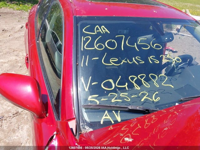 Aukcja sprzedaży 2011 Lexus Is 250, vin: JTHCF5C29B5048882, numer aukcji: 12607456