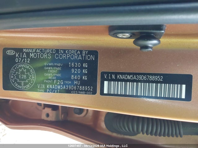 Продаж на аукціоні авто 2013 Kia Rio, vin: KNADM5A39D6788952, номер лоту: 12607457