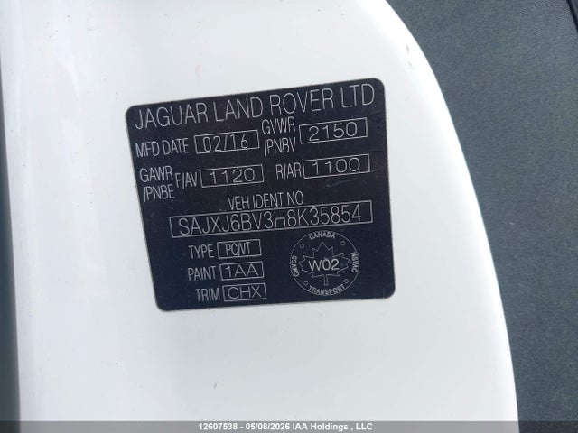 SAJXJ6BV3H8K35854 Jaguar F-TYPE S