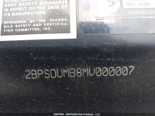 2BPSDUMB8MV000007 Skidoo Skidoo