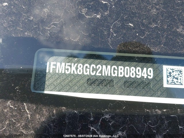 1FM5K8GC2MGB08949 Ford Explorer St