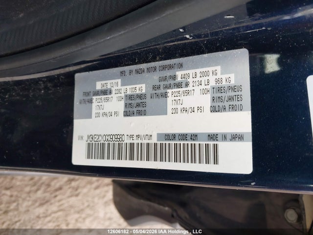 JM3KE2CY0G0909980 Mazda Cx-5 Gs