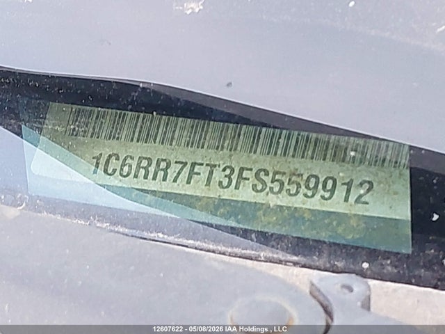 Aukcja sprzedaży 2015 Ram 1500 St, vin: 1C6RR7FT3FS559912, numer aukcji: 12607622