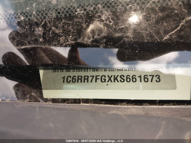 12607630 :رقم المزاد ، 1C6RR7FGXKS661673 vin ، 2019 Ram 1500 Classic Tradesman مزاد بيع