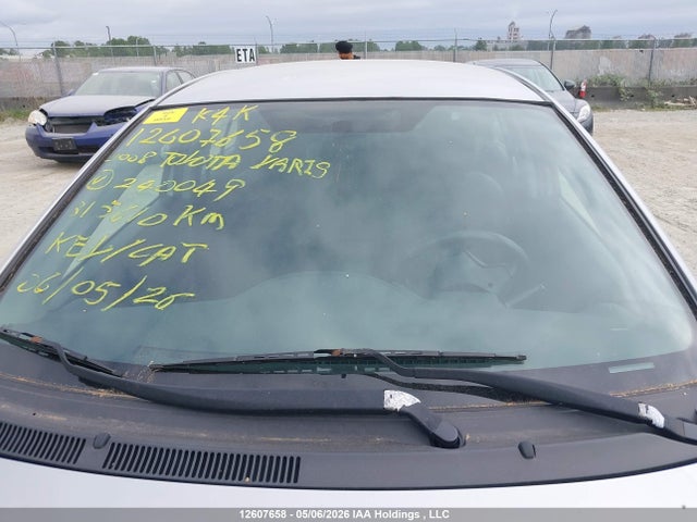 12607658 :رقم المزاد ، JTDBT923981240049 vin ، 2008 Toyota Yaris مزاد بيع