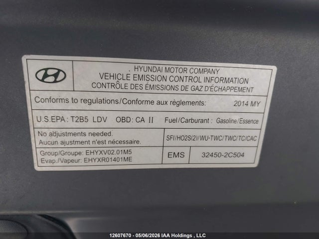 Aukcja sprzedaży 2014 Hyundai Genesis 2.0t Premium, vin: KMHHT6KD9EU114720, numer aukcji: 12607670