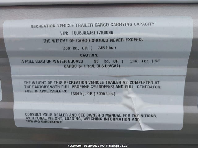 1UJBJ0AJ6L17K0088 Jayco Jay Flight