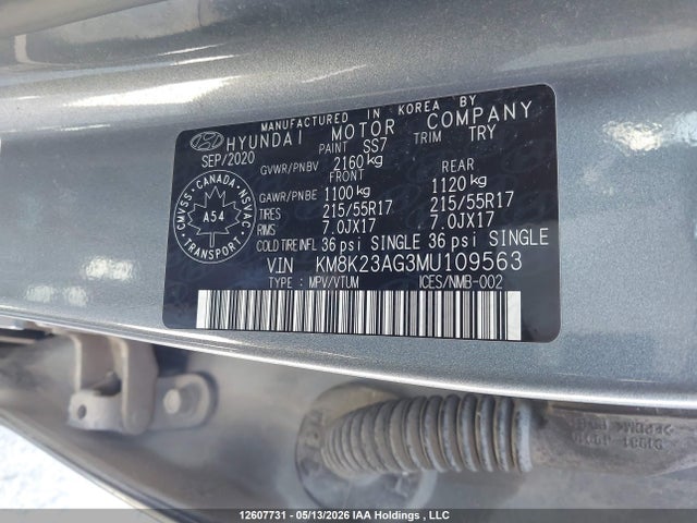 KM8K23AG3MU109563 Hyundai Kona Electric Preferred