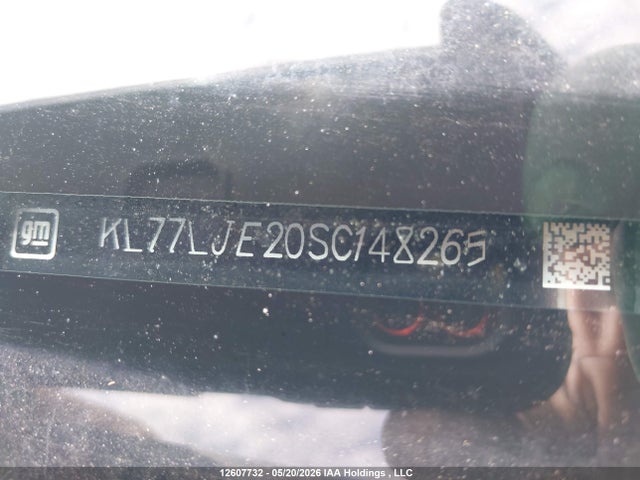 2025 Chevrolet Trax მანქანა იყიდება აუქციონზე, vin: KL77LJE20SC148265, აუქციონის ნომერი: 12607732