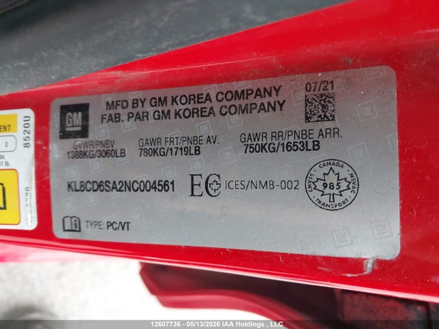 Chevrolet SPARK 1LT 2022 KL8CD6SA2NC004561 Image 19