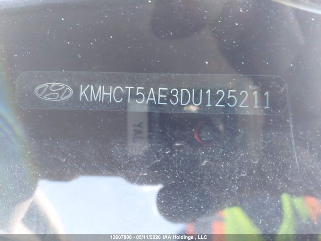 2013 Hyundai Accent Gls/gs მანქანა იყიდება აუქციონზე, vin: KMHCT5AE3DU125211, აუქციონის ნომერი: 12607808