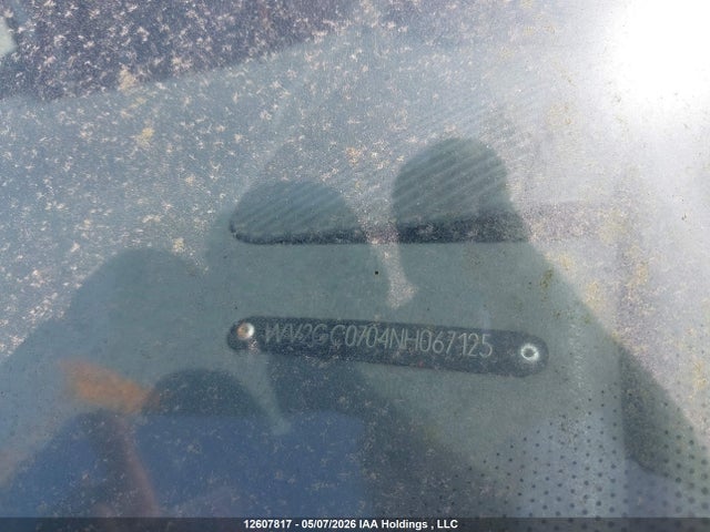 Aukcja sprzedaży 1992 Volkswagen Transporter, vin: WV2GC0704NH067125, numer aukcji: 12607817