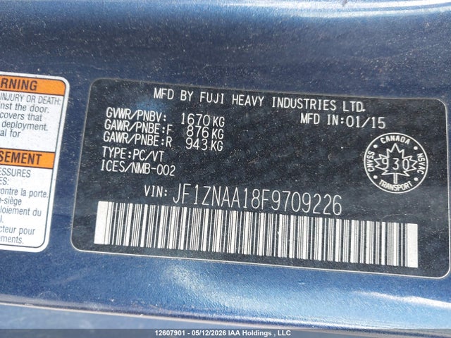 Продаж на аукціоні авто 2015 Toyota Scion Fr-s, vin: JF1ZNAA18F9709226, номер лоту: 12607901