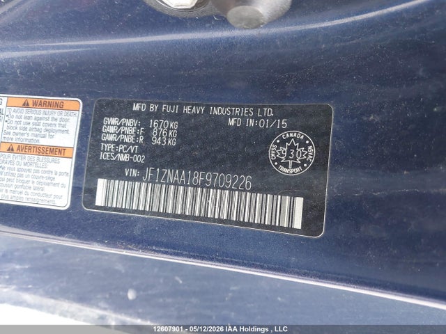 Продаж на аукціоні авто 2015 Toyota Scion Fr-s, vin: JF1ZNAA18F9709226, номер лоту: 12607901