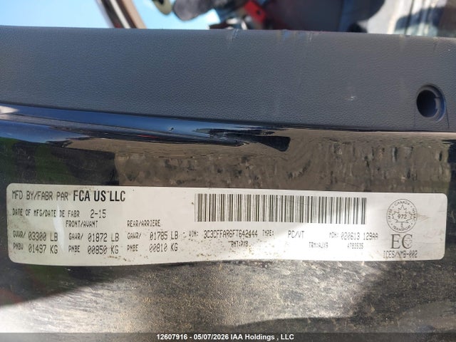 Aukcja sprzedaży 2015 Fiat 500 Pop, vin: 3C3CFFAR6FT642444, numer aukcji: 12607916