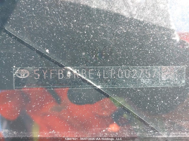 5YFB4RBE4LP002757 Toyota COROLLA SE