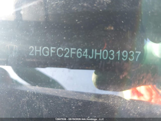 Aukcja sprzedaży 2018 Honda Civic Lx, vin: 2HGFC2F64JH031937, numer aukcji: 12607936