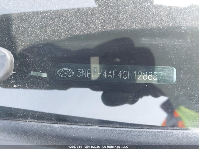 2012 Hyundai Elantra მანქანა იყიდება აუქციონზე, vin: 5NPDH4AE4CH128857, აუქციონის ნომერი: 12607944