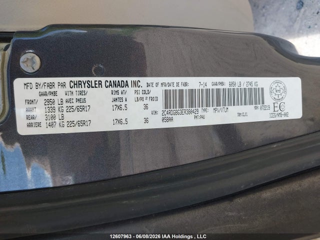 Продаж на аукціоні авто 2014 Dodge Grand Caravan Se/sxt, vin: 2C4RDGBG3ER380429, номер лоту: 12607963