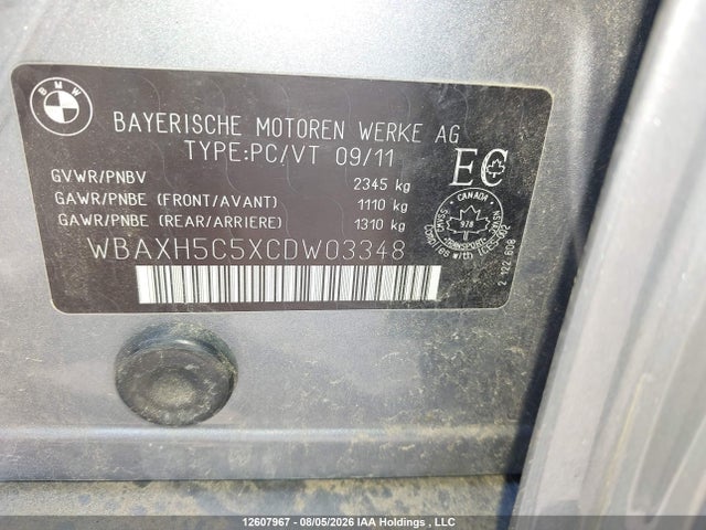 Продаж на аукціоні авто 2012 Bmw 528i Xdrive, vin: WBAXH5C5XCDW03348, номер лоту: 12607967