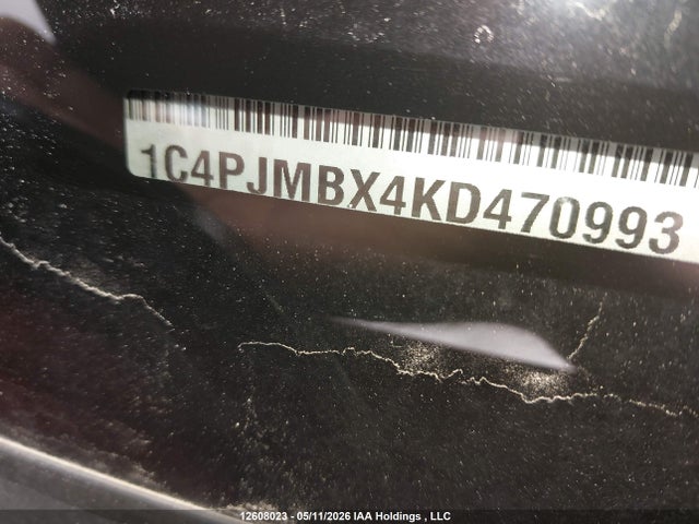 12608023 :رقم المزاد ، 1C4PJMBX4KD470993 vin ، 2019 Jeep Cherokee Trailhawk مزاد بيع