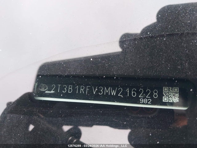 2021 Toyota Rav4 Le მანქანა იყიდება აუქციონზე, vin: 2T3B1RFV3MW216228, აუქციონის ნომერი: 12576289