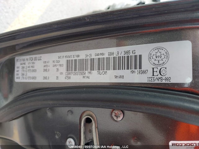 Aukcja sprzedaży 2019 Ram 1500 Classic St, vin: 1C6RR7FG5KS729250, numer aukcji: 12608045