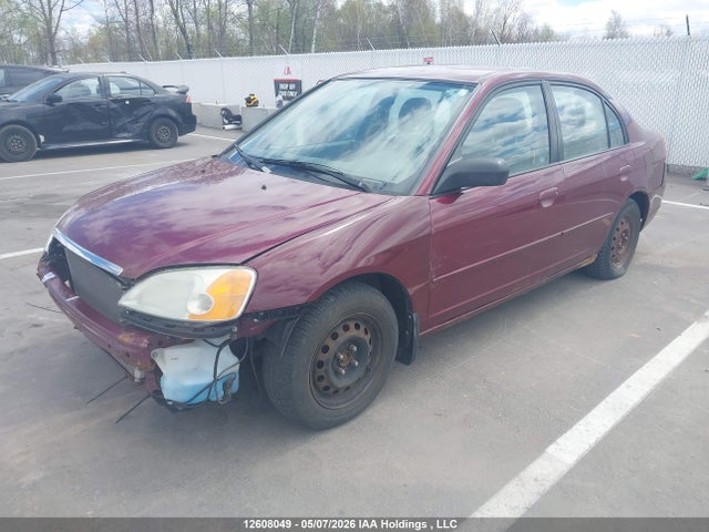 2003 Honda Civic მანქანა იყიდება აუქციონზე, vin: 2HGES166X3H921757, აუქციონის ნომერი: 12608049