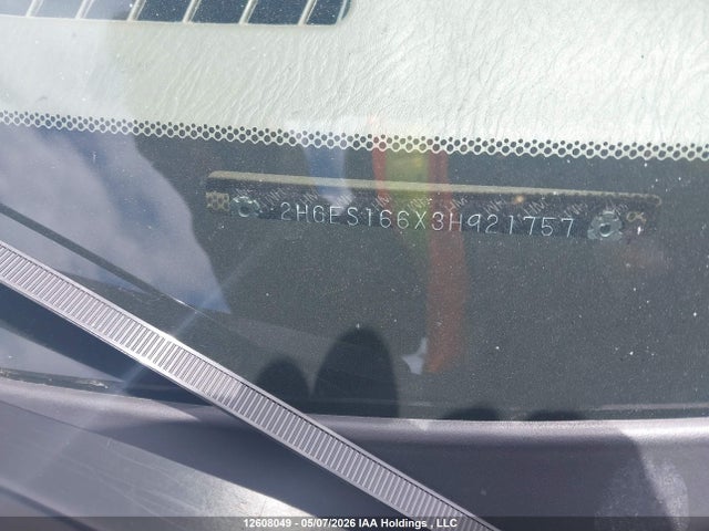 2003 Honda Civic მანქანა იყიდება აუქციონზე, vin: 2HGES166X3H921757, აუქციონის ნომერი: 12608049