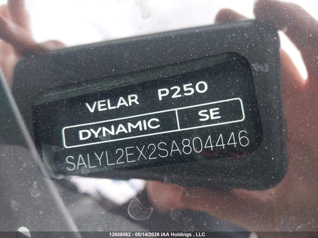SALYL2EX2SA804446 Land Rover Range Rover Velar P250 Dynamic Se