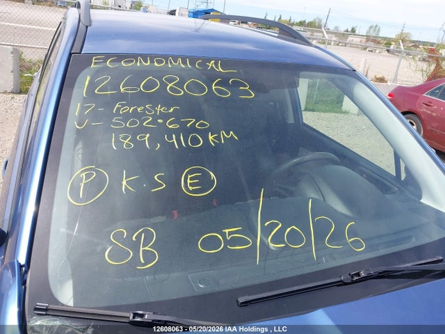 Aukcja sprzedaży 2017 Subaru Forester 2.5i, vin: JF2SJEBCXHH502670, numer aukcji: 12608063