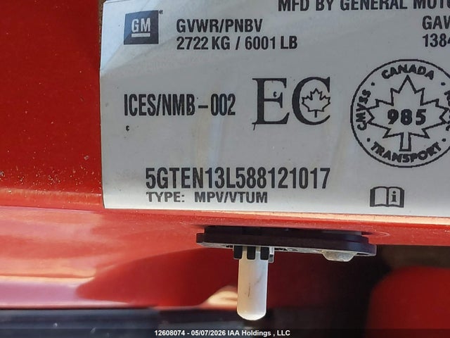 2008 Hummer H3 Suv მანქანა იყიდება აუქციონზე, vin: 5GTEN13L588121017, აუქციონის ნომერი: 12608074