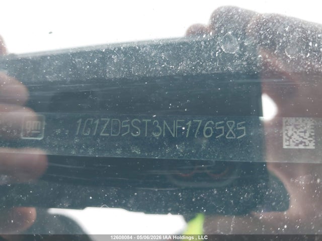 12608084 :رقم المزاد ، 1G1ZD5ST3NF176585 vin ، 2022 Chevrolet Malibu Lt مزاد بيع