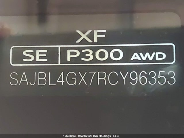 SAJBL4GX7RCY96353 Jaguar Xf R-dynamic Se