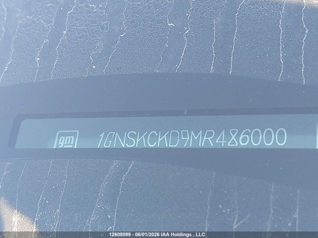Продаж на аукціоні авто 2021 Chevrolet Suburban K1500 Lt, vin: 1GNSKCKD9MR486000, номер лоту: 12608099