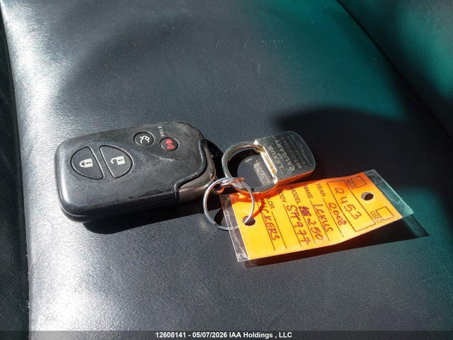 2008 Lexus Is 250 მანქანა იყიდება აუქციონზე, vin: JTHBK262982064723, აუქციონის ნომერი: 12608141