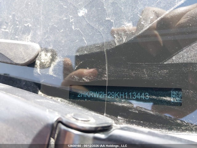12608160 :رقم المزاد ، 2HKRW2H29KH113443 vin ، 2019 Honda Cr-v Lx مزاد بيع