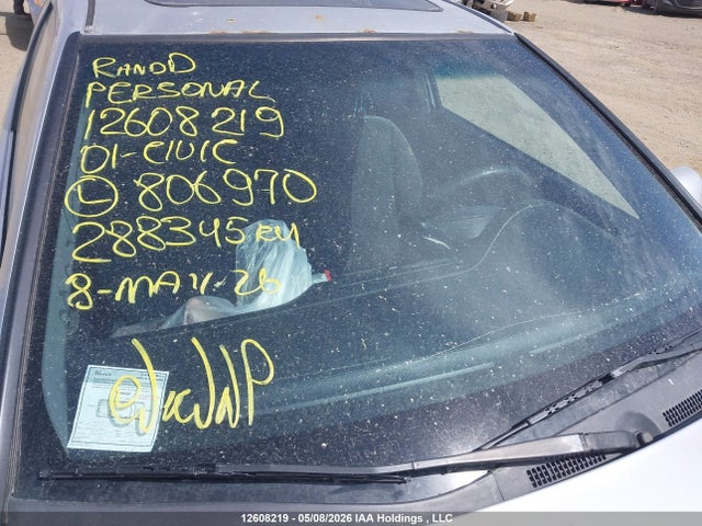 12608219 :رقم المزاد ، 1HGEM21931L806970 vin ، 2001 Honda Civic Si/ex مزاد بيع