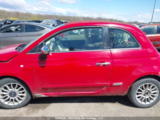 12608226 :رقم المزاد ، 3C3CFFER8CT303576 vin ، 2012 Fiat 500 Lounge مزاد بيع