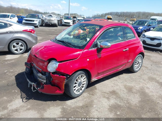 12608226 :رقم المزاد ، 3C3CFFER8CT303576 vin ، 2012 Fiat 500 Lounge مزاد بيع