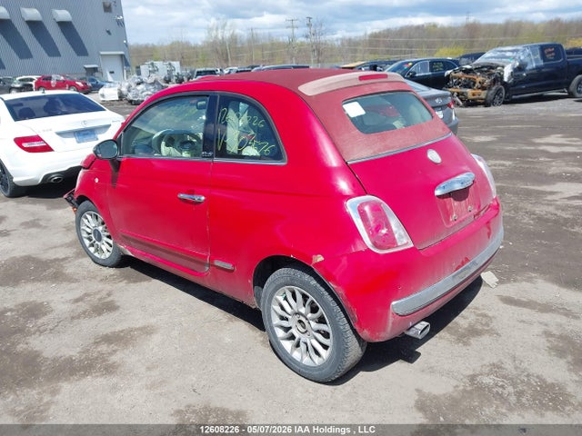 12608226 :رقم المزاد ، 3C3CFFER8CT303576 vin ، 2012 Fiat 500 Lounge مزاد بيع
