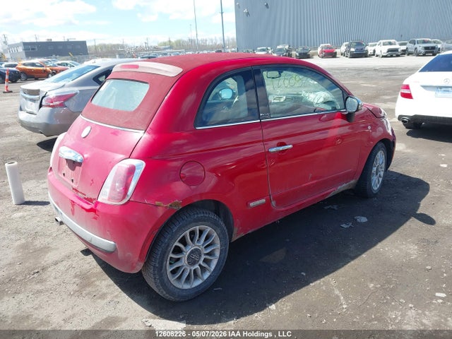 12608226 :رقم المزاد ، 3C3CFFER8CT303576 vin ، 2012 Fiat 500 Lounge مزاد بيع
