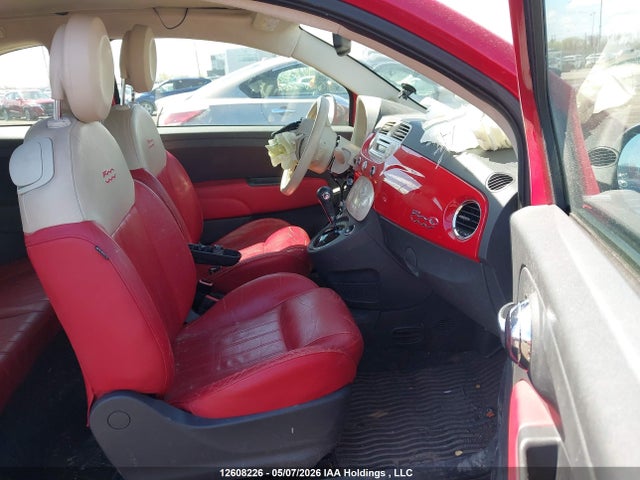 12608226 :رقم المزاد ، 3C3CFFER8CT303576 vin ، 2012 Fiat 500 Lounge مزاد بيع