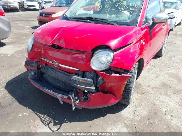 12608226 :رقم المزاد ، 3C3CFFER8CT303576 vin ، 2012 Fiat 500 Lounge مزاد بيع