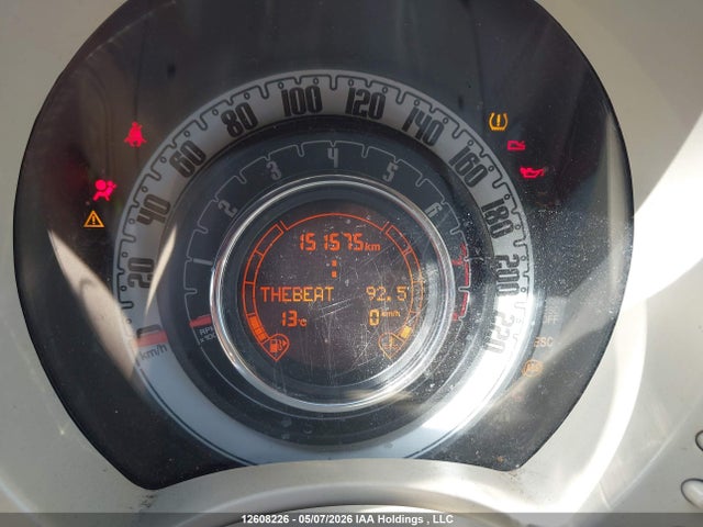 12608226 :رقم المزاد ، 3C3CFFER8CT303576 vin ، 2012 Fiat 500 Lounge مزاد بيع