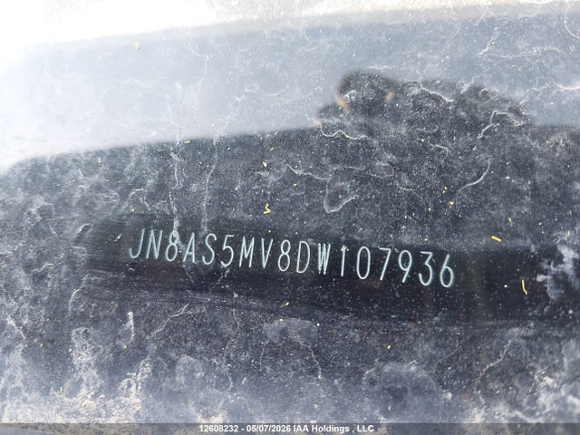 2013 Nissan Rogue S მანქანა იყიდება აუქციონზე, vin: JN8AS5MV8DW107936, აუქციონის ნომერი: 12608232