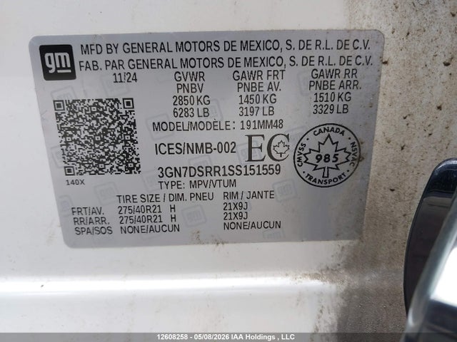 Chevrolet Equinox Ev Rs 2025 3GN7DSRR1SS151559 Image 19
