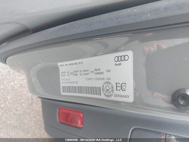 2024 Audi A4 45 Progressiv მანქანა იყიდება აუქციონზე, vin: WAUEAAF49RA007021, აუქციონის ნომერი: 12608308