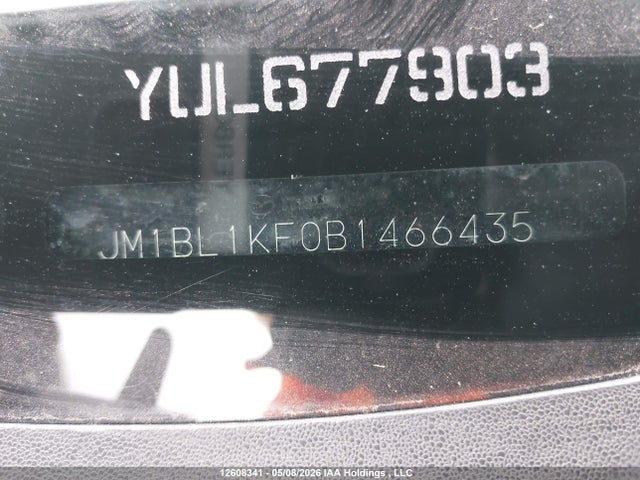 2011 Mazda Mazda3 მანქანა იყიდება აუქციონზე, vin: JM1BL1KF0B1466435, აუქციონის ნომერი: 12608341